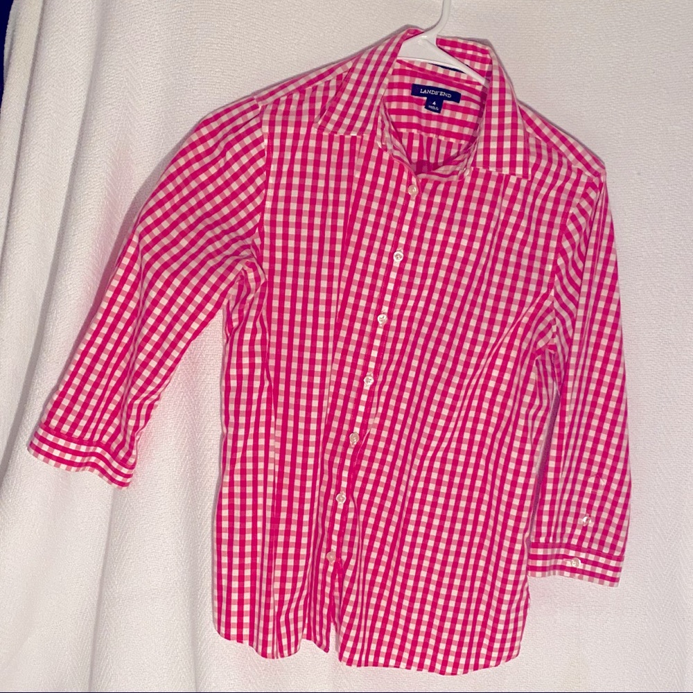 Lands end Button up blouse